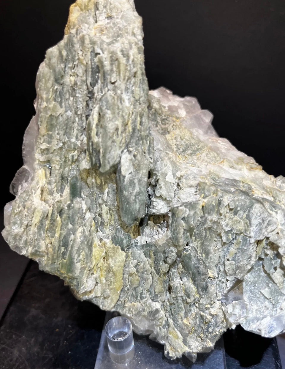 Double-sided Himalayan Quartz- Clear & Chlorite-included Green Quartz