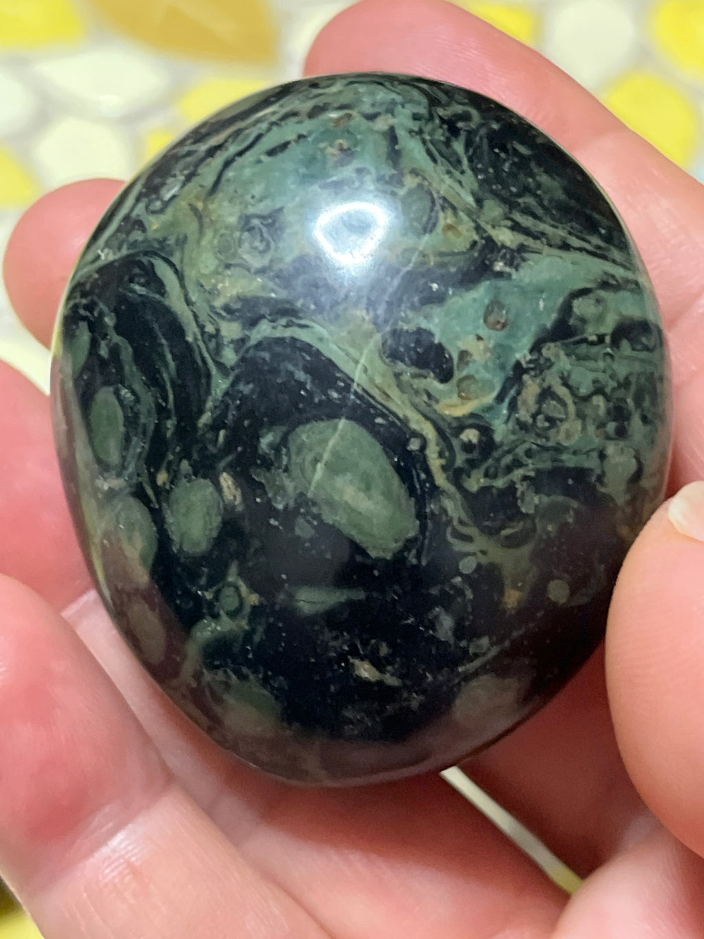 Lg Palm Stone, Kombaba Jasper