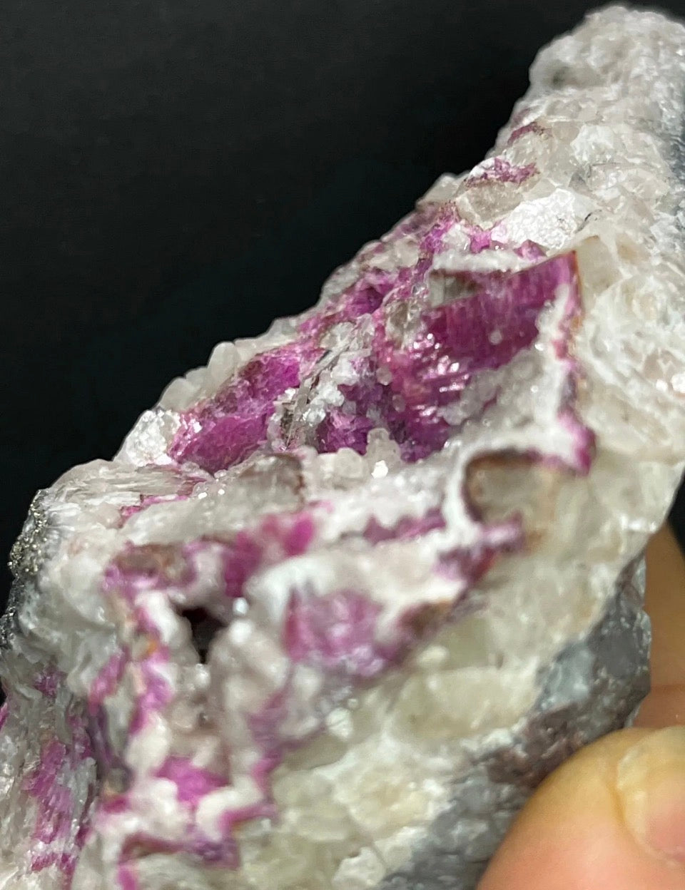 Cobaltoan Calcite with Pyrite, Morocco