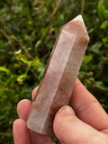 Smokey Fire Quartz Tower