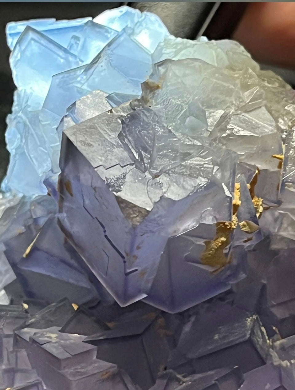 Purple Cubic Fluorite - Weishan Mine - Yunnan Province, China